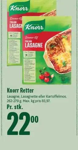 Min Købmand KNORR Retter tilbud