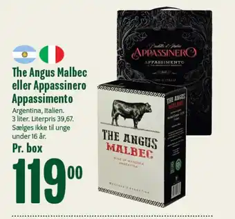 Min Købmand The Angus Malbec eller Appassinero Appassimento tilbud