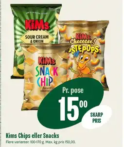 Min Købmand KIMS Chips eller Snacks tilbud