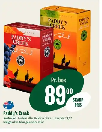 Min Købmand PADDY'S CREEK tilbud