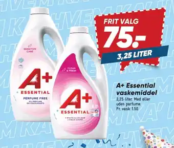 Bilka A+ Essential vaskemiddel tilbud