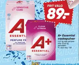 Bilka A+ Essential vaskepulver tilbud