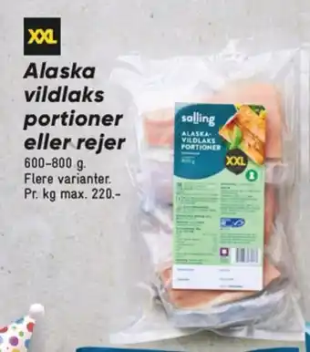 Bilka Salling Alaska vildlaks portioner eller rejer tilbud