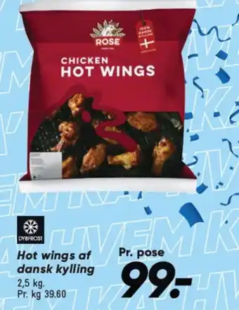 Bilka Hot wings af dansk kylling tilbud