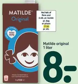 REMA 1000 Matilde original 1 liter tilbud