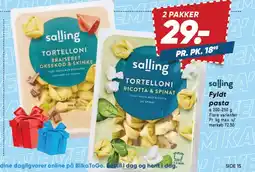 Bilka Salling Fyldt pasta tilbud