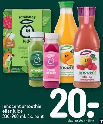 REMA 1000 Innocent smoothie eller juice tilbud