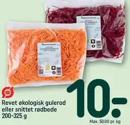 REMA 1000 Revet økologisk gulerod eller snittet rødbede 200-325 g tilbud