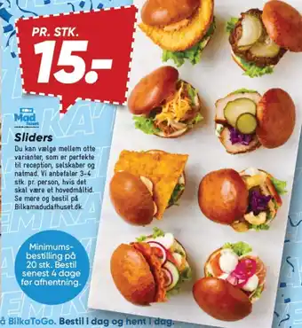 Bilka Sliders tilbud