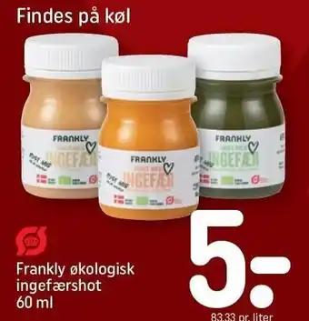 REMA 1000 Frankly økologisk ingefærshot 60 ml tilbud