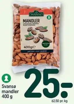 REMA 1000 Svansø mandler 400 g tilbud