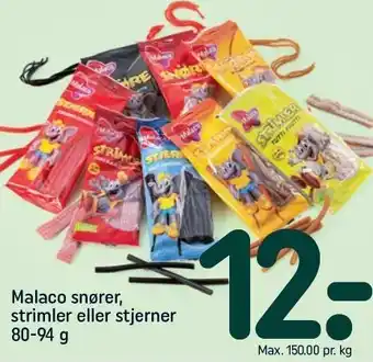 REMA 1000 Malaco snører, strimler eller stjerner tilbud