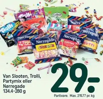 REMA 1000 Van Slooten, Trolli, Partymix eller Nørregade 134.4-280 g tilbud