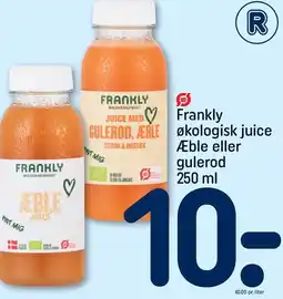 REMA 1000 Frankly økologisk juice Æble eller gulerod 250 ml tilbud