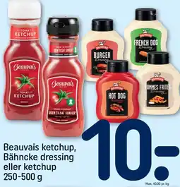 REMA 1000 Beauvais ketchup, Bähncke dressing eller ketchup tilbud