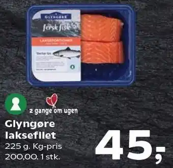 Kvickly Glyngøre laksefilet tilbud