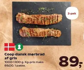 Kvickly Coop dansk mørbrad af gris tilbud