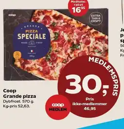 Kvickly Coop Grande pizza tilbud