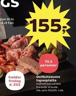 Kvickly Delikatessens tapasplatte tilbud