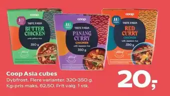 Kvickly Coop Asia cubes tilbud