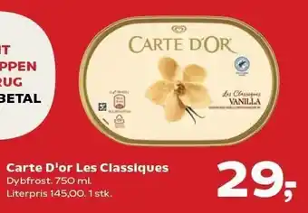 Kvickly Carte D'or Les Classiques tilbud