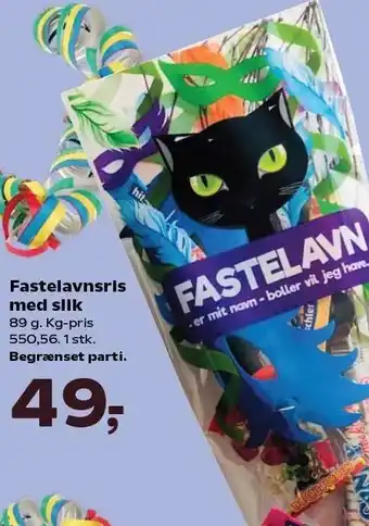 Kvickly Fastelavnsris med slik tilbud