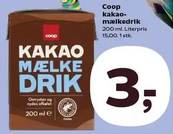 Kvickly Coop kakaomælkedrik tilbud