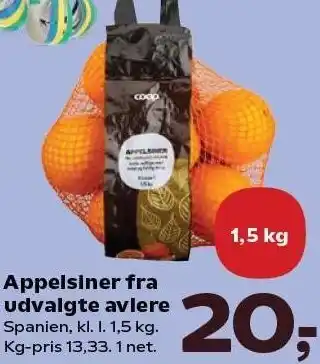 Kvickly Appelsiner fra udvalgte avlere tilbud