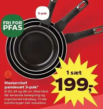 Kvickly Masterchef pandesæt 3-pak tilbud