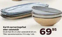 Kvickly Earth serveringsfad eller salatskål tilbud