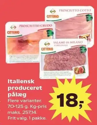 Kvickly Italiensk produceret pålæg tilbud