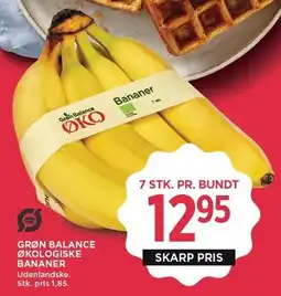 MENY GRØN BALANCE ØKOLOGISKE BANANER tilbud