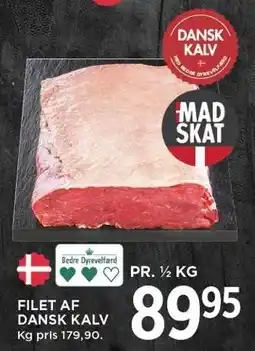 MENY FILET AF DANSK KALV tilbud