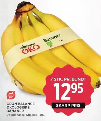 MENY GRØN BALANCE ØKOLOGISKE BANANER tilbud