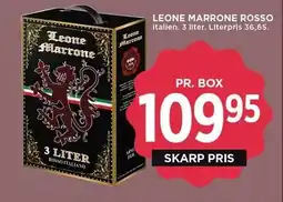 MENY LEONE MARRONE ROSSO tilbud