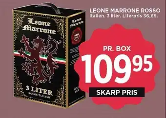 MENY LEONE MARRONE ROSSO tilbud