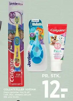 MENY COLGATE ELLER JORDAN tilbud