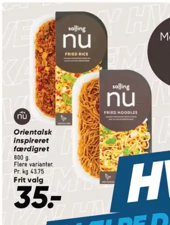 Bilka Orientalsk inspireret færdigret tilbud