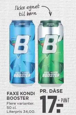 MENY FAXE KONDI BOOSTER tilbud