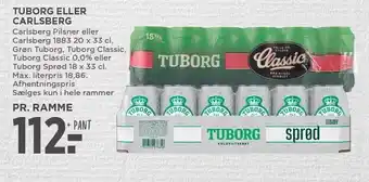 MENY TUBORG ELLER CARLSBERG tilbud