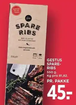 MENY GESTUS SPARERIBS tilbud