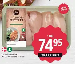 MENY GESTUS DANSK KYLLINGEBRYSTFILET tilbud