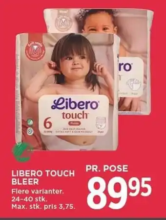 MENY LIBERO TOUCH BLEER tilbud