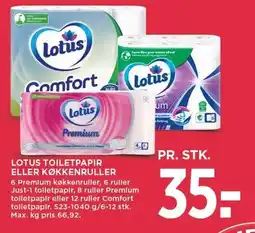 MENY LOTUS TOILETPAPIR ELLER KØKKENRULLER tilbud