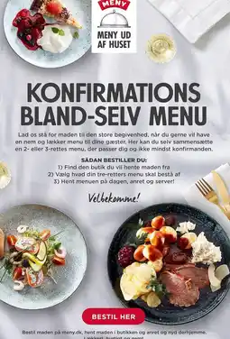 MENY KONFIRMATIONS BLAND-SELV MENU tilbud