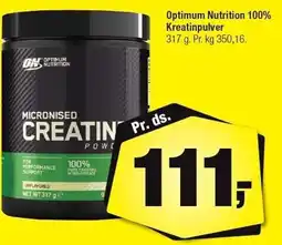 Calle Optimum Nutrition 100% Kreatinpulver 317 g tilbud