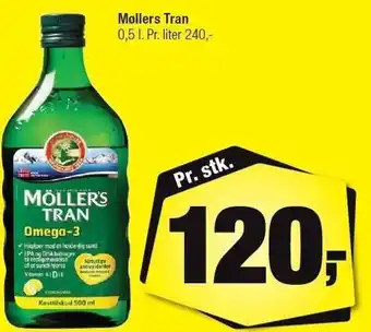 Calle Møllers Tran 0,5 l tilbud