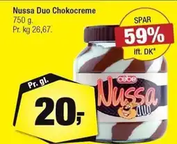 Calle Nussa Duo Chokocreme 750 g tilbud