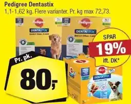 Calle Pedigree Dentastix 1,1-1,62 kg tilbud