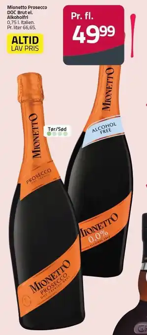 Fleggaard Mionetto Prosecco DDC Brut el. Alkoholfri tilbud